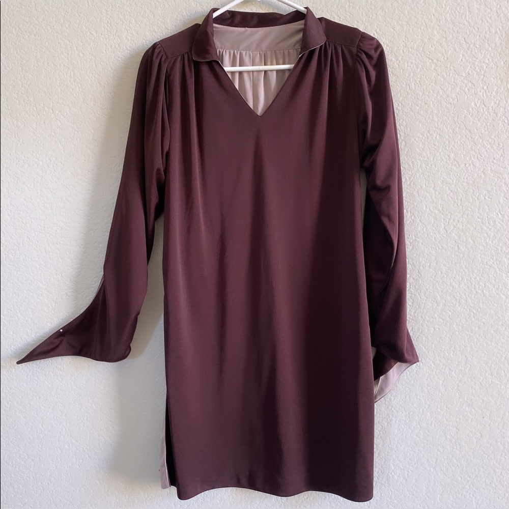 Reversible Plum and Silver Lavender Dress Tunic
